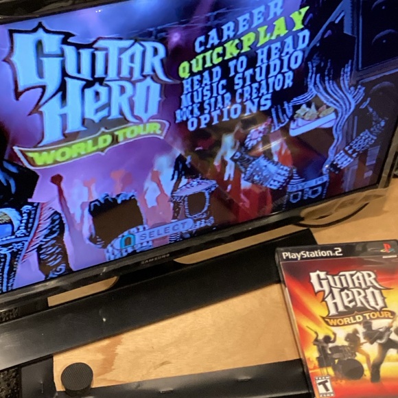 Guitar Hero Ps2 Guitar Wired PlayStation 2 & 4 Games Red Octane World Tour Rock - Picture 6 of 16